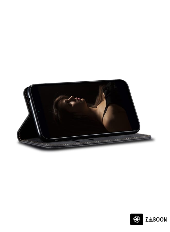 Zaboon Protective Case For OPPO Reno9 Denim Texture Leather - Image 4