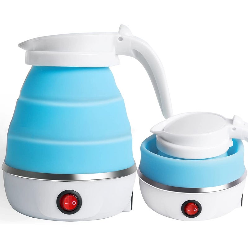 Normelle Foldable Electric Kettle 600ML – Portable Collapsible Travel Kettle with Automatic Shut-Off – Silicone and Stainless Steel Water Boiler for Tea Coffee - Image 1