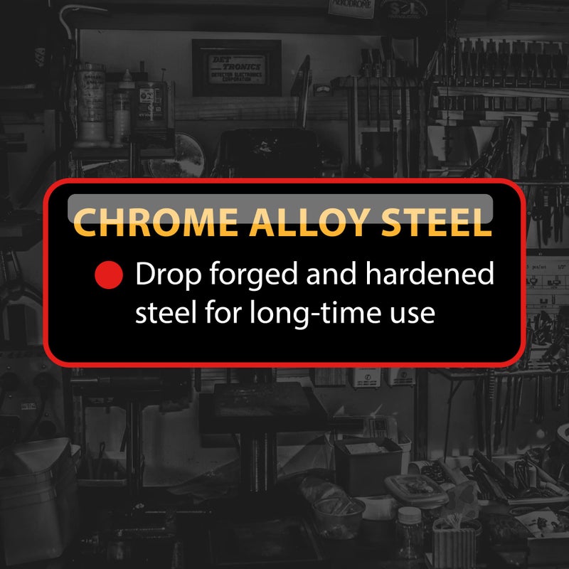Performance Tool W377B 12-Point Combo Wrench with Satin Chrome Finish 1-7/16-Inch Jumbo Wrench - Image 3