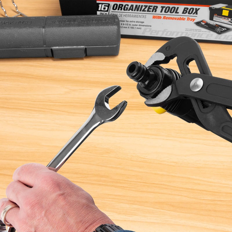 Performance Tool W377B 12-Point Combo Wrench with Satin Chrome Finish 1-7/16-Inch Jumbo Wrench - Image 2