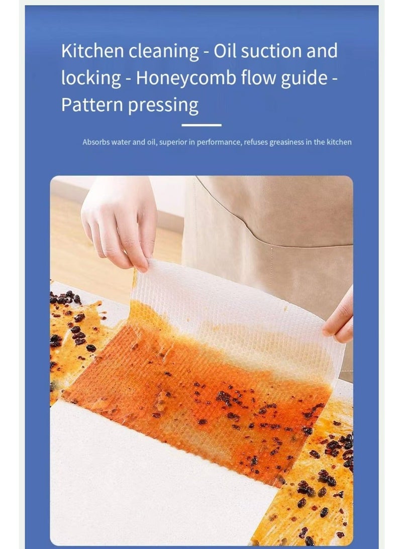 (2عبوات) منديل مطبخ ، 80 قطعة ، برائحة الليمون ، إزالة الزيت والبقع ، منديل تنظيف متعدد الاستخدامات ، منديل تنظيف ماصة وقابل للتصرف . آمن على البشرة والعديد من الأسطح. - Image 4
