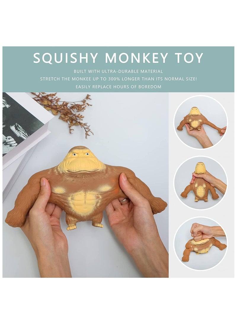 INFLUX INFLUX Squishy Monkey Toy-Sensory Stress Relief Toy for Kids and Adults-Fun and Durable Toy for Boys & Girls Ages 4-8 Years - Perfect Squishy Toy for Stress Relief and Creative Play - Ideal Baby Toy  - Image 4