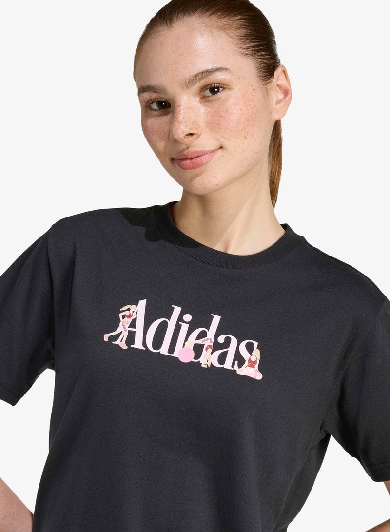 Adidas Soft  Graphic T-Shirt - Image 4