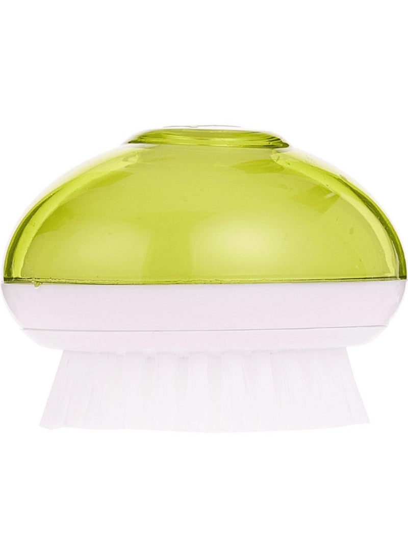 جوا فرشاة تنظيف الخضروات من النايلون، خالية من مادة BPA، باللونين الأبيض والأخضر، آمنة للاستخدام في غسالة الأطباق - Image 2