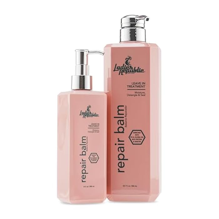 Treatment – Leave-In Conditioner Hair Balm – Professional Hair Treatment for Dry Damaged Hair, Hair Repair and Hydration – Enriched with Fig Seed, Keratin, Vitamin E–7.5Fl Oz - Image 2