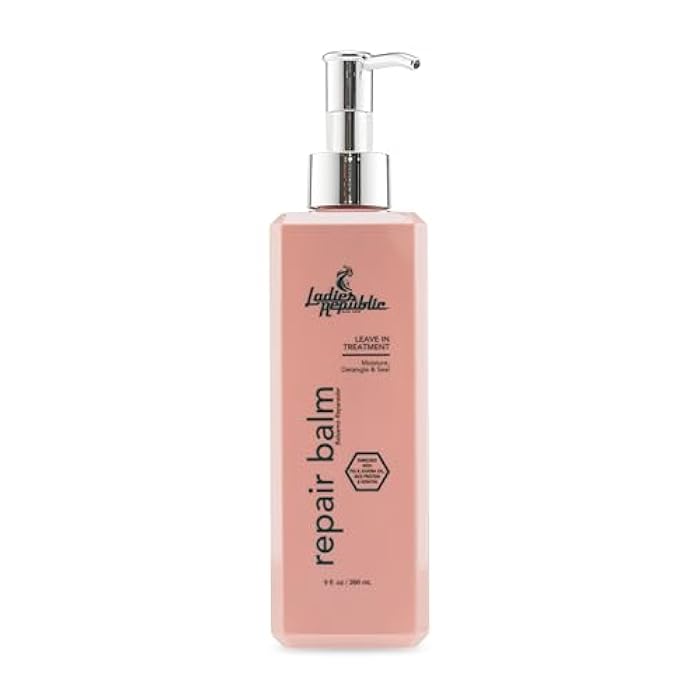 Treatment – Leave-In Conditioner Hair Balm – Professional Hair Treatment for Dry Damaged Hair, Hair Repair and Hydration – Enriched with Fig Seed, Keratin, Vitamin E–7.5Fl Oz - Image 1
