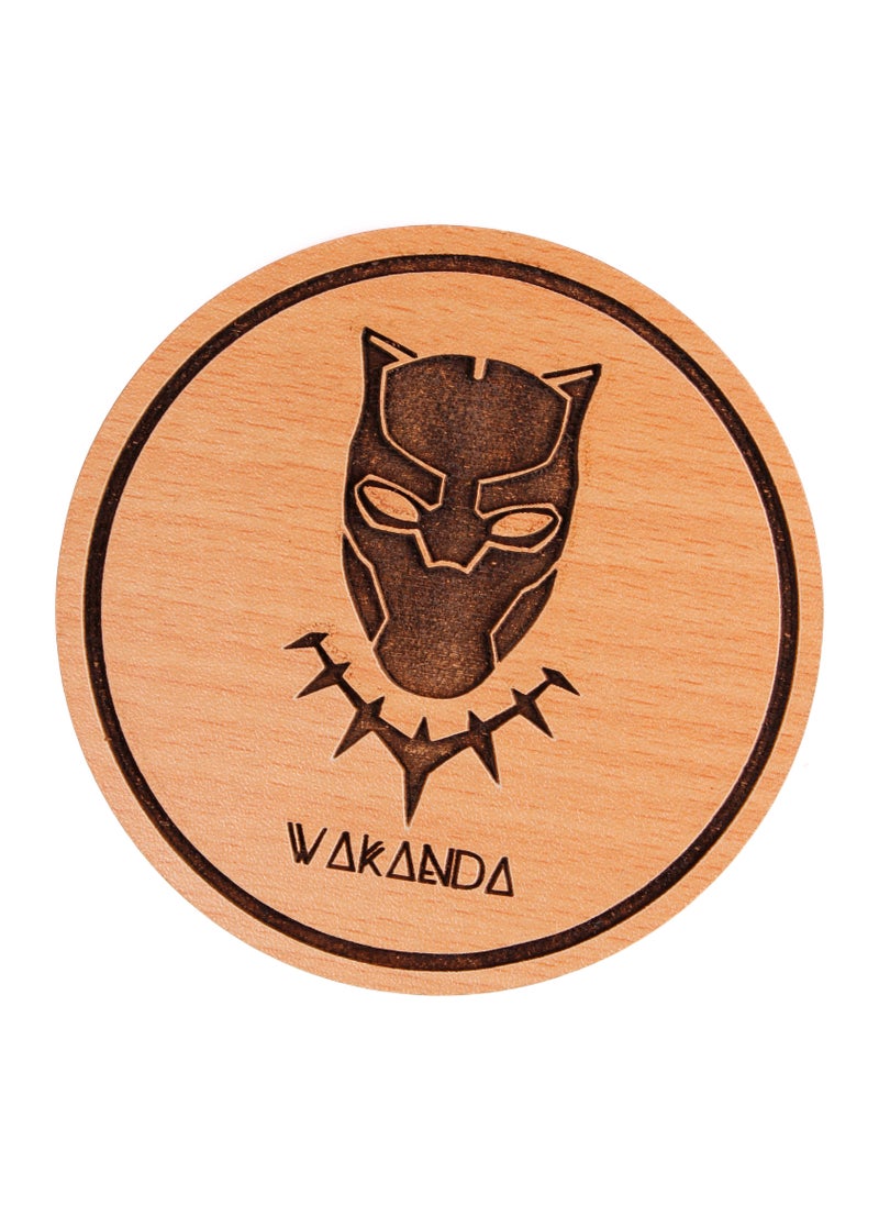 Laser Crafts - Laser Crafts Wakanda Coaster Wood - Image 1