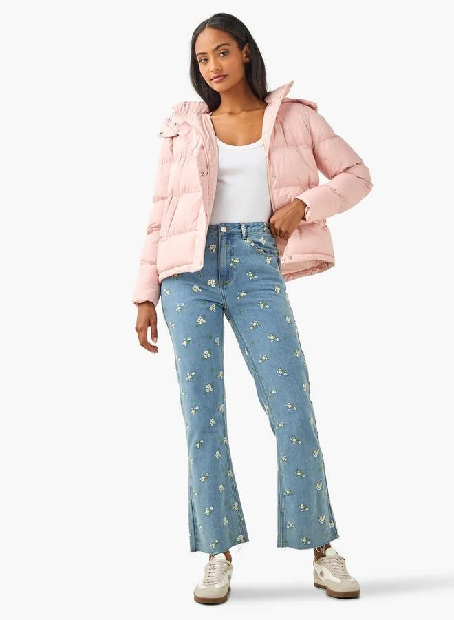 كابا Kappa Women Hooded Puffer Jacket