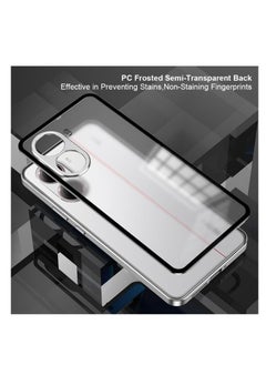 Generic Case Compatible with Xiaomi Poco X7 Pro/Redmi Turbo 4 Magnetic Metal Frame+Matte Translucent Tempered Glass Back Non Slip Shockproof Case with Camera Protector  - Image 5