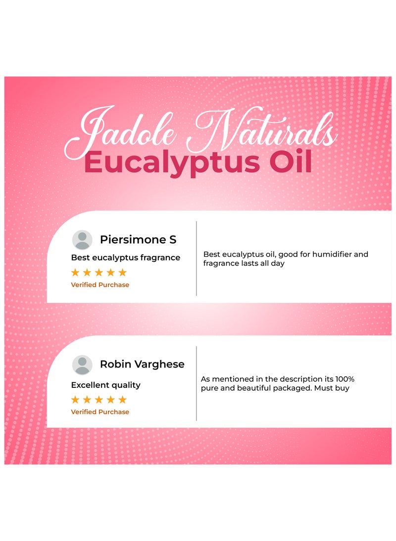 Jadole Naturals Eucalyptus Essential Oil - 30ml, Good for Aromatherapy Diffuser, Humidifier - Image 5