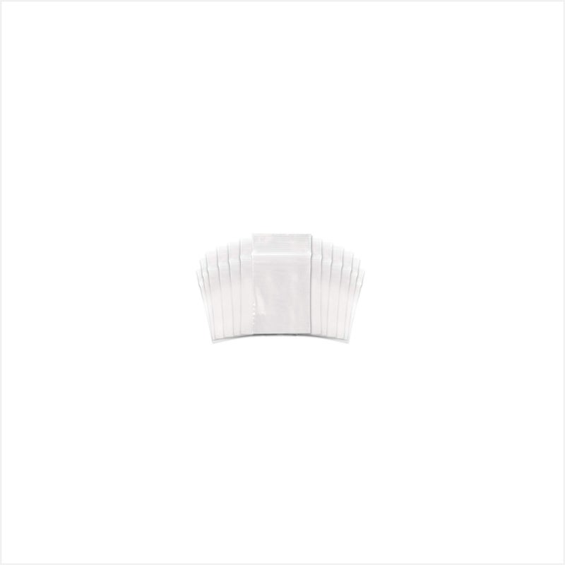 SNL Quality Zipper Lock Reclosable Clear Disposable Plastic Bags, Strong | 1.5" X 2" - 2 MIL - 100 Bags