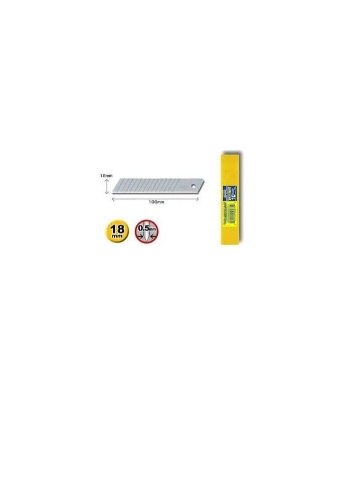 LB-10 Heavy Duty Spare Blades - 18x100mm, Pack of 10 - Image 3