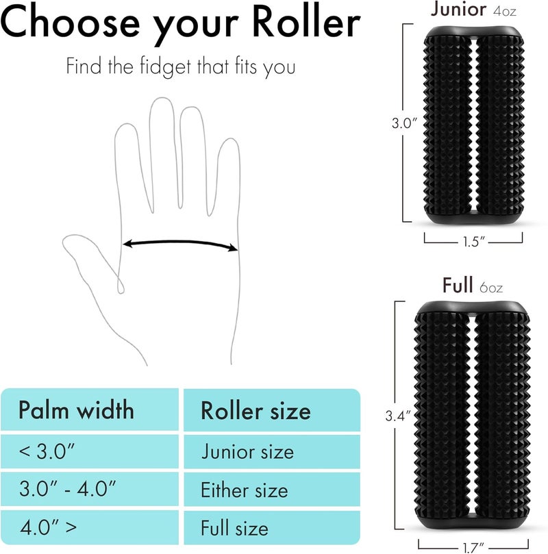 ONO Roller - Handheld Fidget Toy for Adults | Help Relieve Stress, Anxiety, Tension | Promotes Focus, Clarity | Compact, Portable Design (Acupressure, Full Size) - Image 2