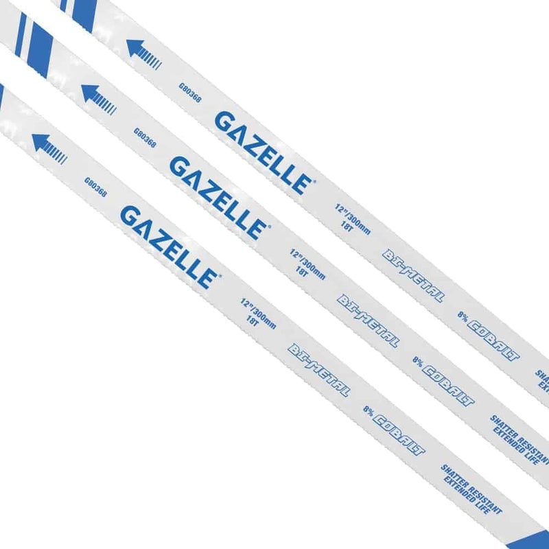 Gazelle 18T x 12 In. Bimetal Cobalt Hacksaw Blade - 100 Pieces - Image 4