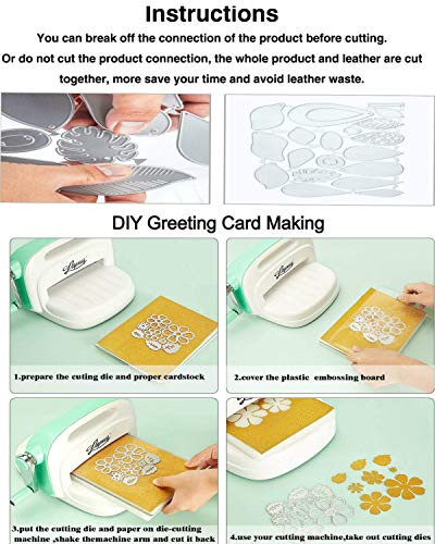 CoolifWang Bubble Spotty Line Cutting Die Cuts, DIY Crafts Template Bubble Spotty Line Scrapbook Cards Cutting Dies Cut Stencils for DIY Embossing Card Making Decorative Paper Dies Scrapbooking - Image 3
