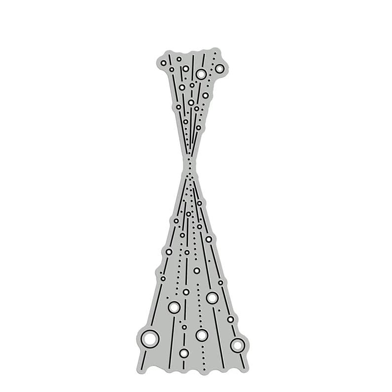 CoolifWang Bubble Spotty Line Cutting Die Cuts, DIY Crafts Template Bubble Spotty Line Scrapbook Cards Cutting Dies Cut Stencils for DIY Embossing Card Making Decorative Paper Dies Scrapbooking - Image 1