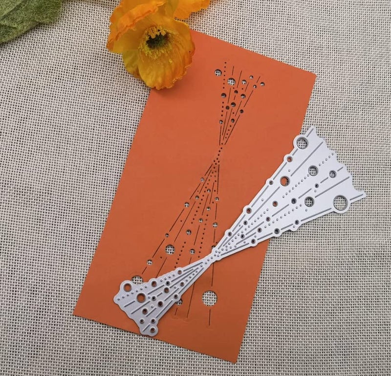 CoolifWang Bubble Spotty Line Cutting Die Cuts, DIY Crafts Template Bubble Spotty Line Scrapbook Cards Cutting Dies Cut Stencils for DIY Embossing Card Making Decorative Paper Dies Scrapbooking - Image 4