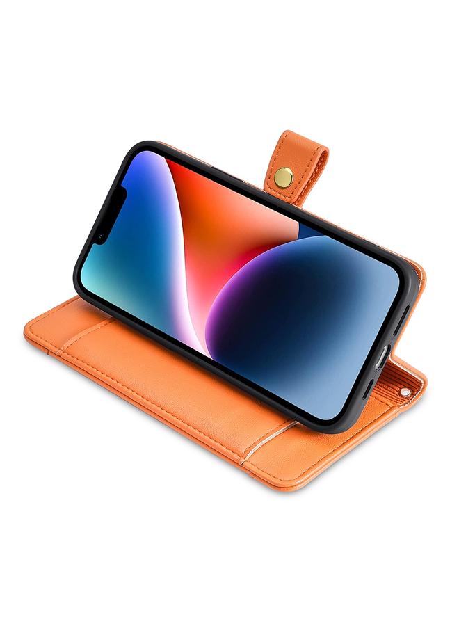 S-TOP Case For Honor X9a 5G Sheep Texture Cross-body Zipper Wallet Leather Phone Case - Image 4