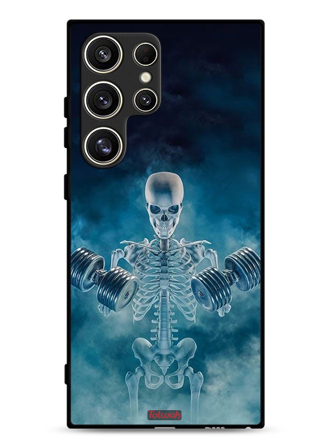 Tolwak Samsung Galaxy S24 Ultra 5G Protective Case Cover No Pain No Gain Pose - Image 1