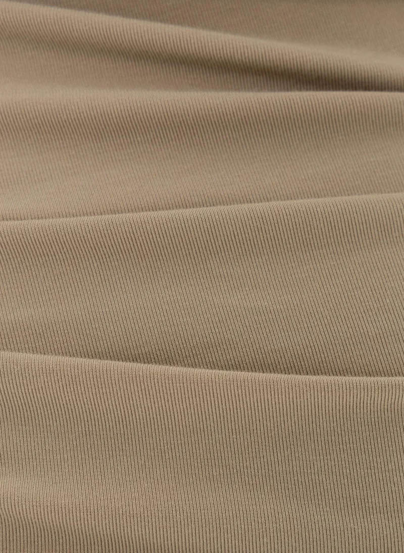 Lichi Maxi dress with metallic decoration on the shoulder