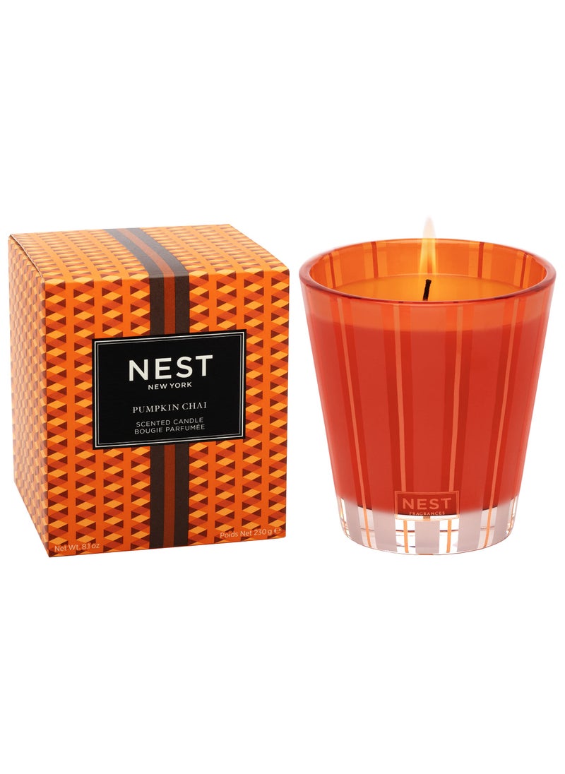 NEST FRAGRANCES NEST New York Scented Classic Candle  Pumpkin Chai - 8.1 oz - Up to 60-Hour Burn Time - Reusable Glass Vessel  - Image 1