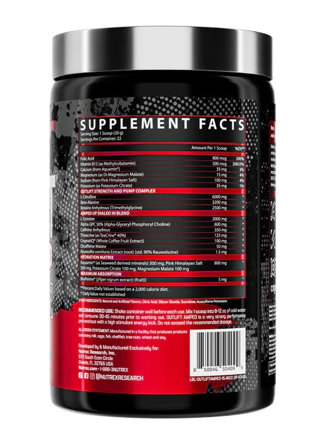 نورتكس ريسيرش أوت ليفت أمبد هاي ستيم ما قبل التمرين - 22 حصة - Image 3