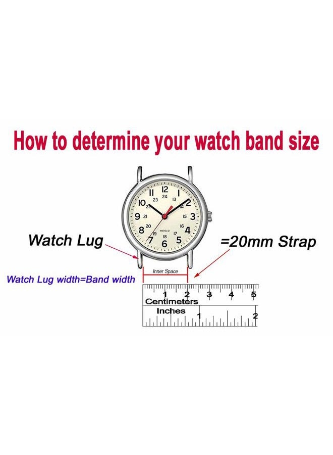 RECHERE Stainless Steel Bracelet Watch Band Strap Curved End Solid Links 4 Color - Image 3