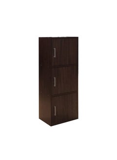 Carlotta 3 Door Storage Cabinet Strong And Sturdy Home Kitchen Organiser Rack Furniture For Dining Room Living Room Kitchen L40xW29xH106 cm Walnut - pzsku/ZAA0EEFEC3375C02CBBE1Z/45/_/1685003771/b05151c0-e64d-4f63-9135-3e359860a690