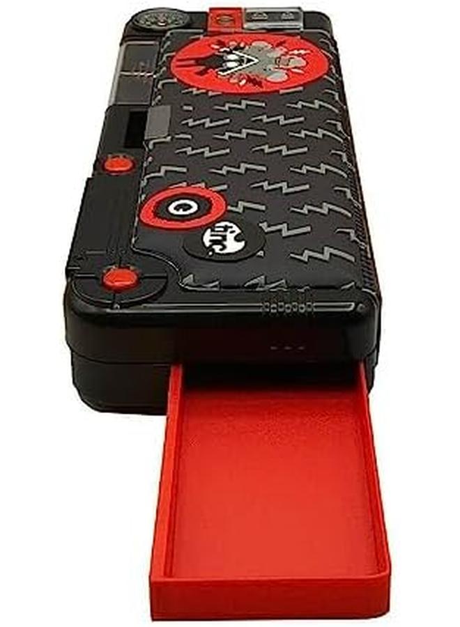 Tinc Kronk Character Pop Out Pencil Case Pop Out Compartment With Push Button Includes Pencil With Eraser Topper Ballpoint Pen And 15Cm Ruler 3 Compartments For School - Image 2