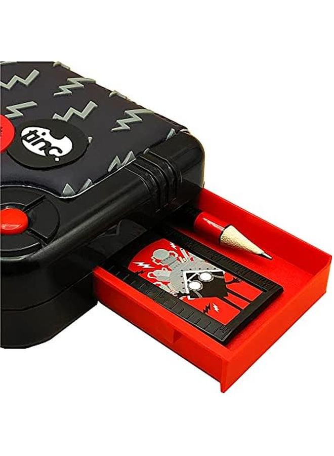 Tinc Kronk Character Pop Out Pencil Case Pop Out Compartment With Push Button Includes Pencil With Eraser Topper Ballpoint Pen And 15Cm Ruler 3 Compartments For School - Image 4