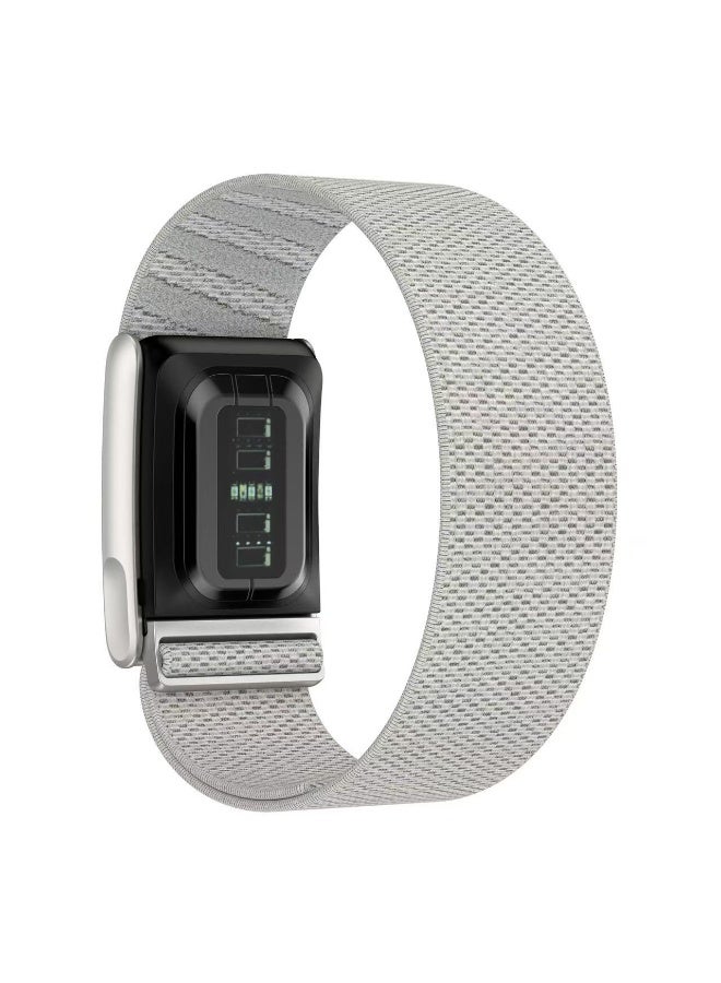 breathable elastic nylon replacement wristband, compatible with Whoop Strap 5.0 MG, ultra-soft and sweat-resistant, unisex sports loop wristband, with metal frame connector, ECG models - Image 2
