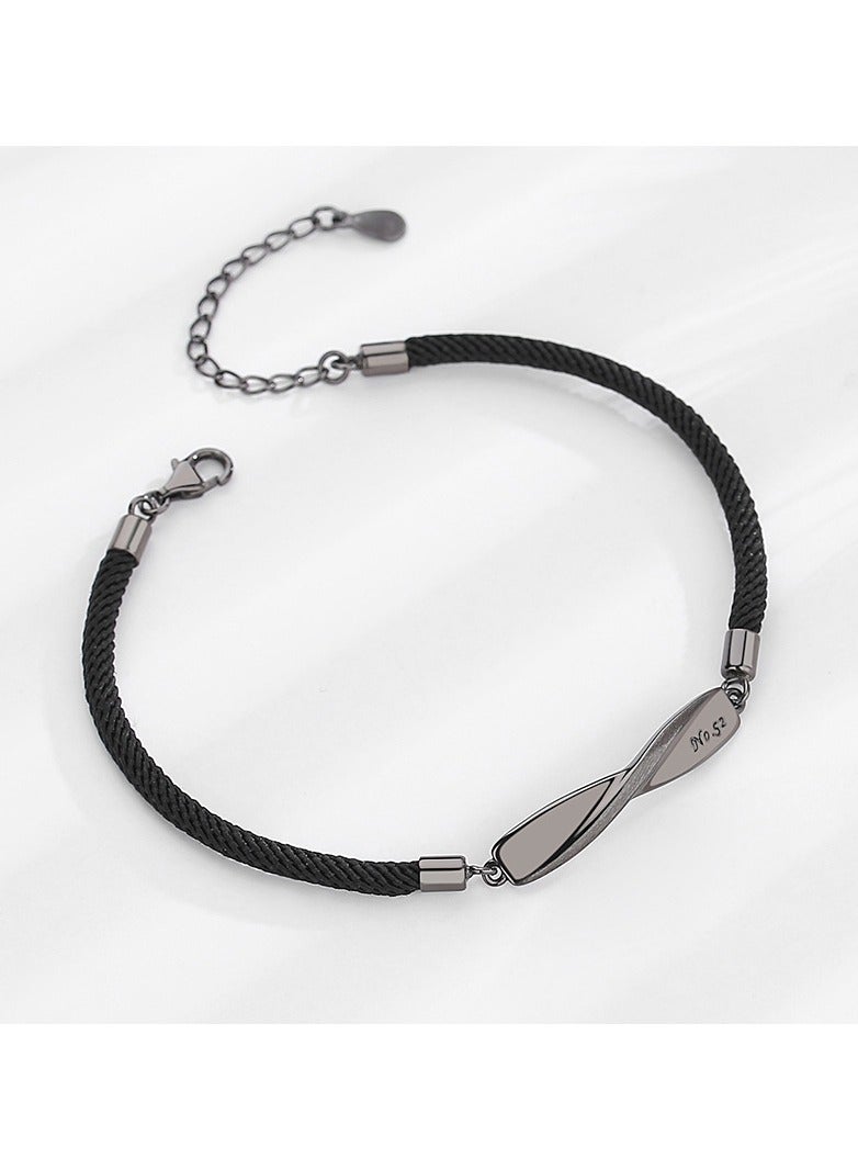 KUYING Mobius  Bracelet Silver For Men - Image 1