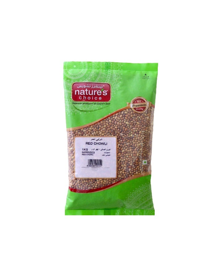 Nature's Choice Red Chowli, 1 Kg - Image 1