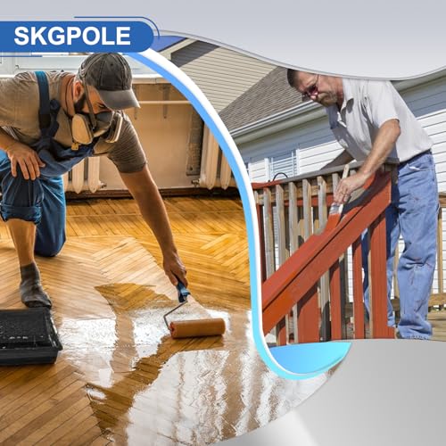 SKGPOLE Paint Roller Kit with 4.4FT Telescoping Extension Pole, 27 PCS Paint Brushes Kit, 4" 9" Paint Roller, Paint Trays, Paint Roller Frame, Scraper for Home Interior, Painting Walls, Ceiling, House - Image 2