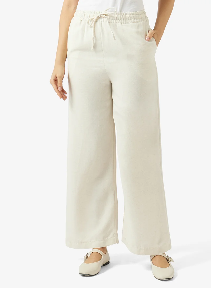 Fyor  Embroidered Shirt & Wide-Leg Pants Co-Ord Set for Women | Best Price UAE