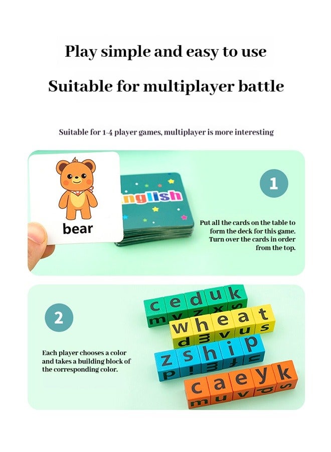 English Learning Building Blocks for Kids - Fun Educational Family Games