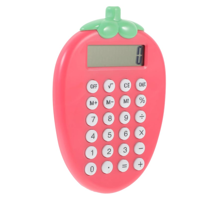 Strawberry Solar Calculator Portable Office School Supplies Home Use - Image 2