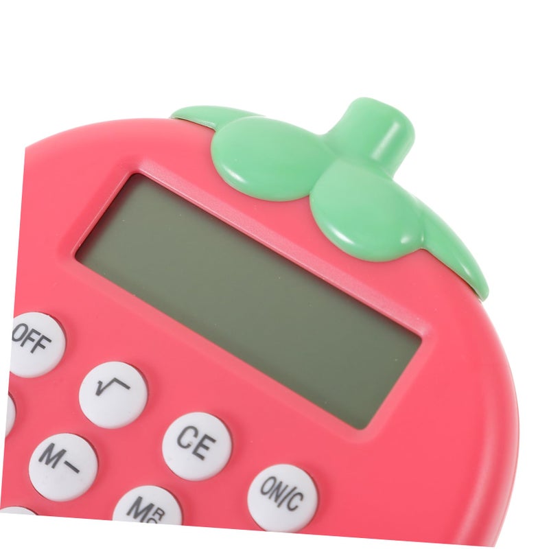 Strawberry Solar Calculator Portable Office School Supplies Home Use - Image 3