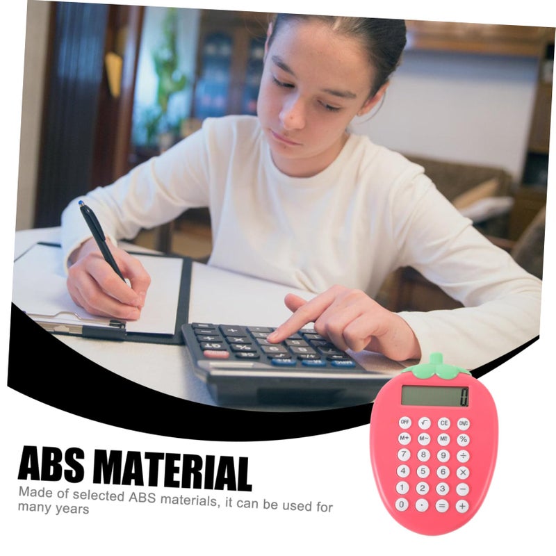 Strawberry Solar Calculator Portable Office School Supplies Home Use - Image 5