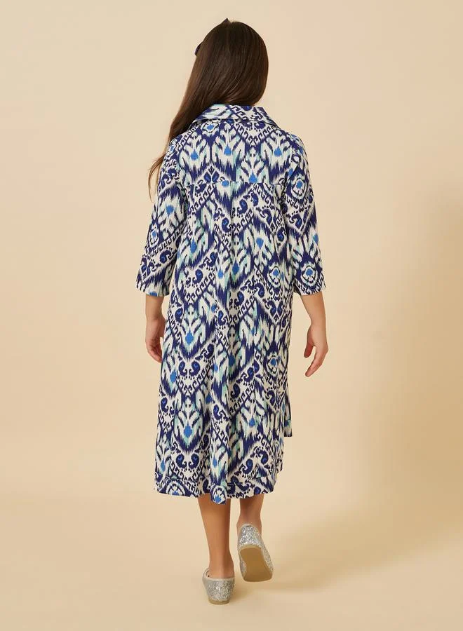 Styli Printed Cotton Dress