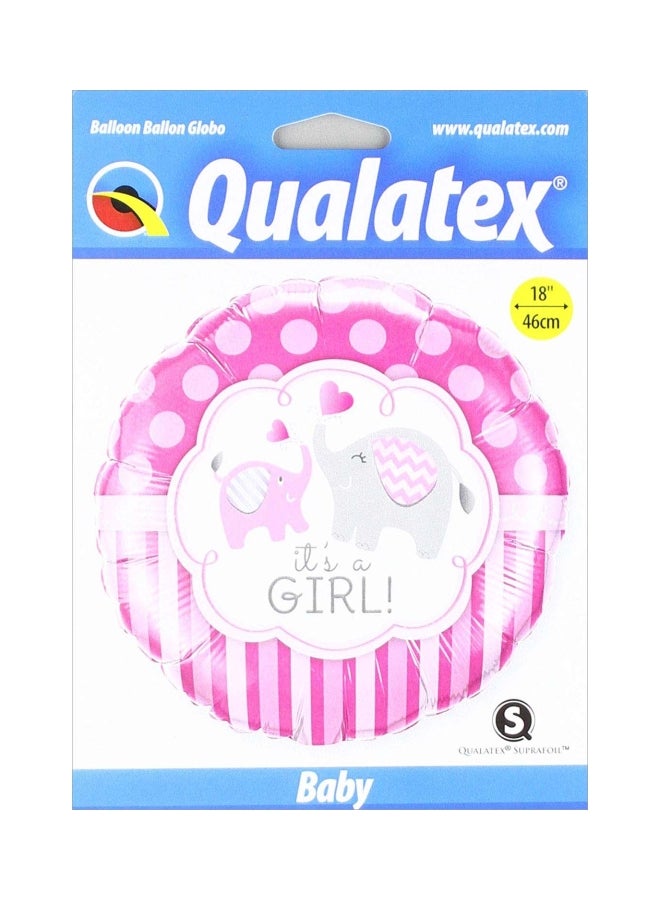 Qualatex 18" It's A Girl Elephants - Image 2
