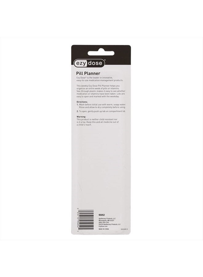 Ezy Dose Weekly (7-Day) Pill Organizer, Vitamin Planner, and Medicine Box, X-Large Compartments, Purple - Image 5