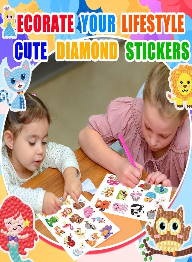 Labeol Diamond Art Kits for Kids Boys and Girls Ages 6-8-10-12 Easy to DIY Creative Diamond Art Sticker Craft by Numbers Kits for Kids and Adult Beginners (Colorful Animal) - Image 2