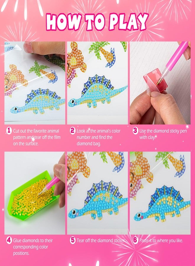 Labeol Diamond Art Kits for Kids Boys and Girls Ages 6-8-10-12 Easy to DIY Creative Diamond Art Sticker Craft by Numbers Kits for Kids and Adult Beginners (Colorful Animal) - Image 4