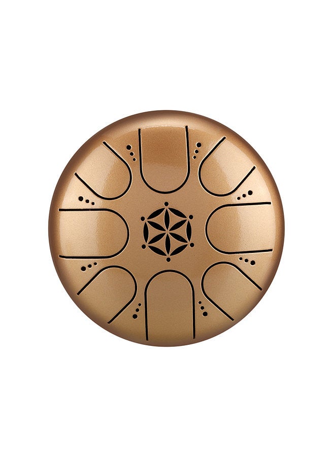Generic 5 Inch Steel Tongue Drum 8 Notes Handpan Drum with Drum Mallet Finger Picks Percussion for Meditation Yoga - Image 1