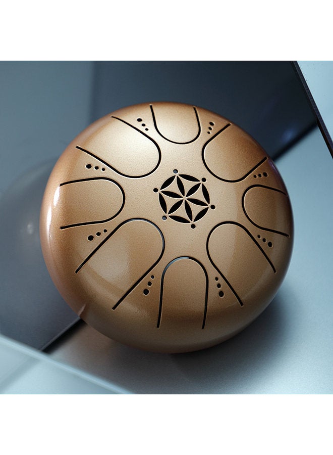 Generic 5 Inch Steel Tongue Drum 8 Notes Handpan Drum with Drum Mallet Finger Picks Percussion for Meditation Yoga - Image 2