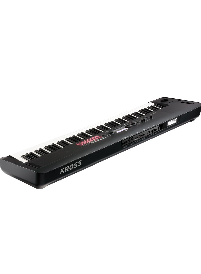 Korg KROSS2-88 MB | Kross 2 Series | 88-Key Synthesizer Workstation | Natural Weighted Hammer Action | Matte Black - Image 2