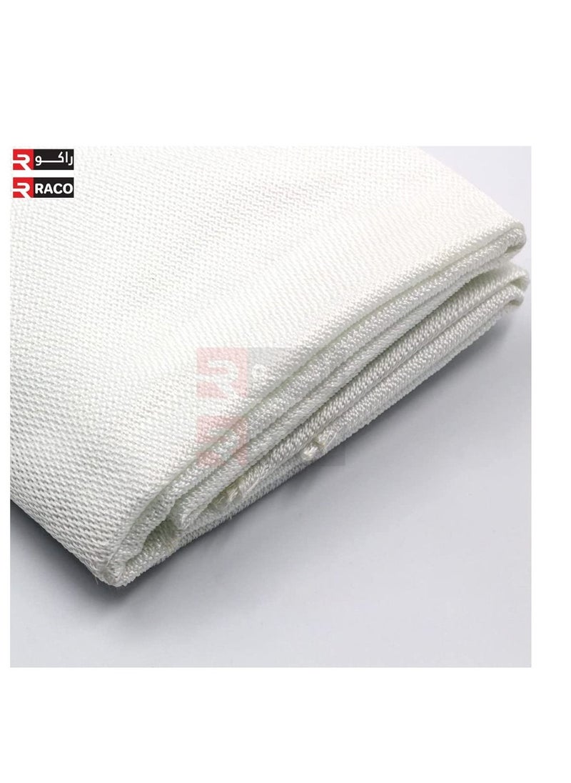 RACO RACO Heavy Duty Fiberglass Fire Blanket Roll for Work Area Fire Retardant Blanket Made of Fireproof Fabric Fire Blanket 1 X 50 M Gold  - Image 2