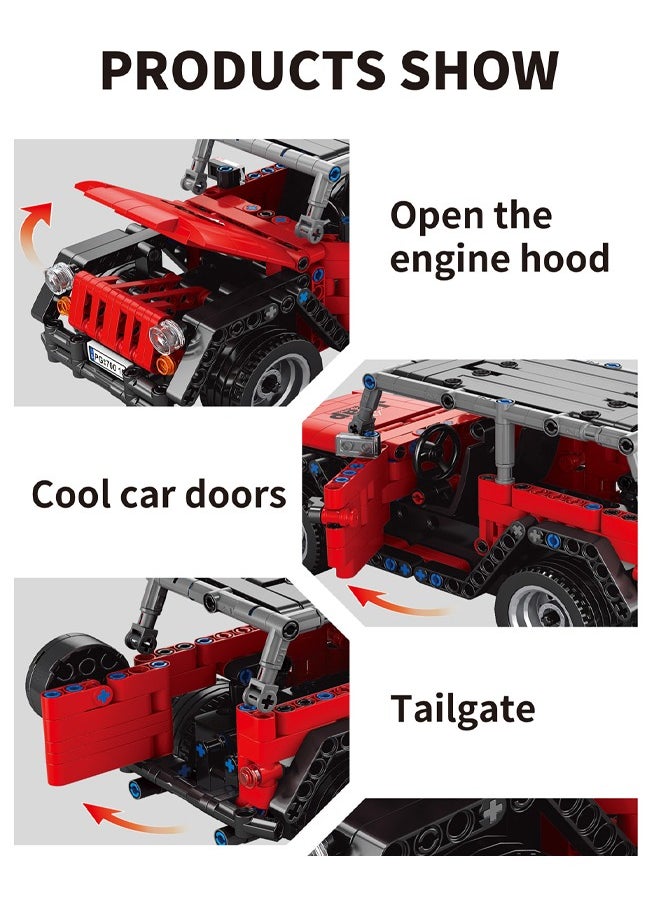 70015D Remote control car model Building Toy Set (448 Pieces) 6+ Years  - Image 5
