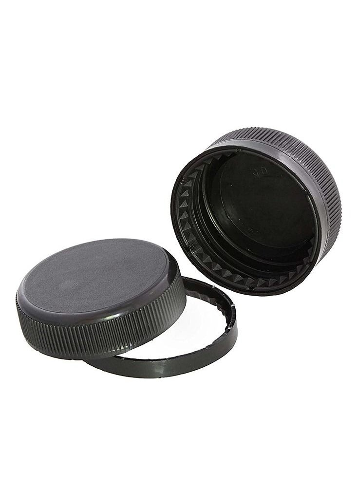 Generic - Bottle juice plastic clear with black lids - 24 pieces - Image 1